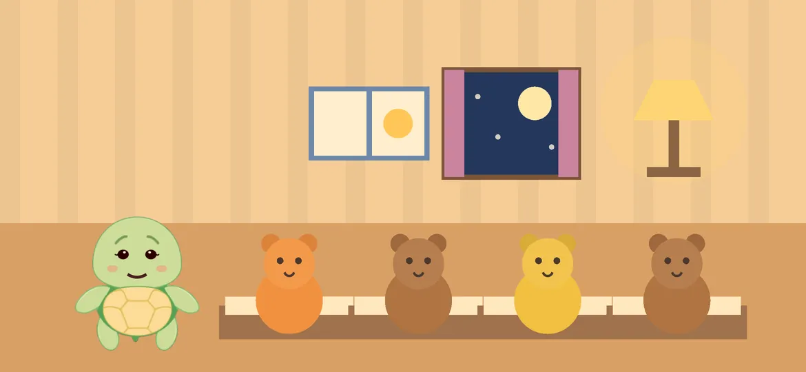 Good Night: tuck the toys in before bed
